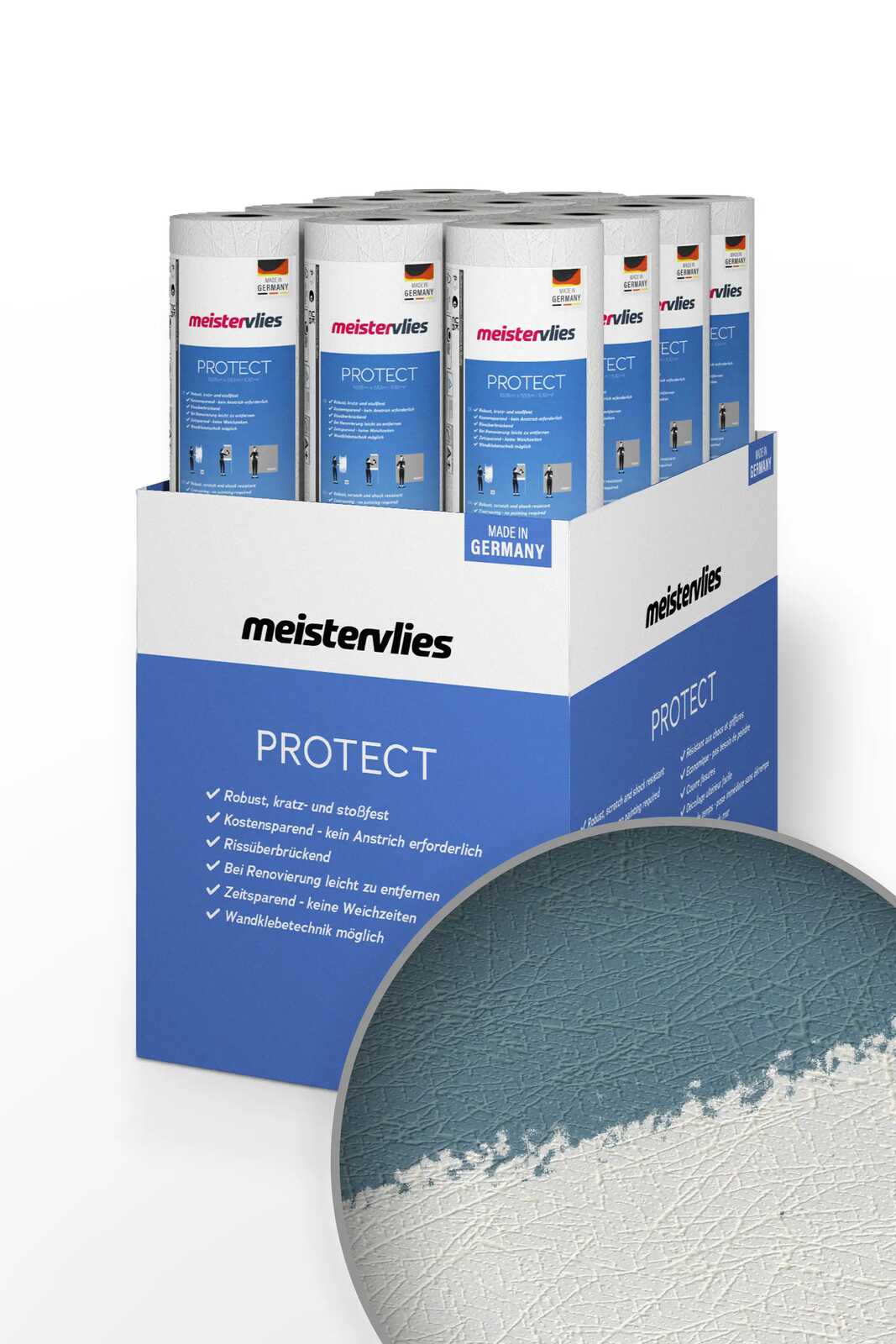         Papier peint à motifs structurés - Peut être peint, blanc
    