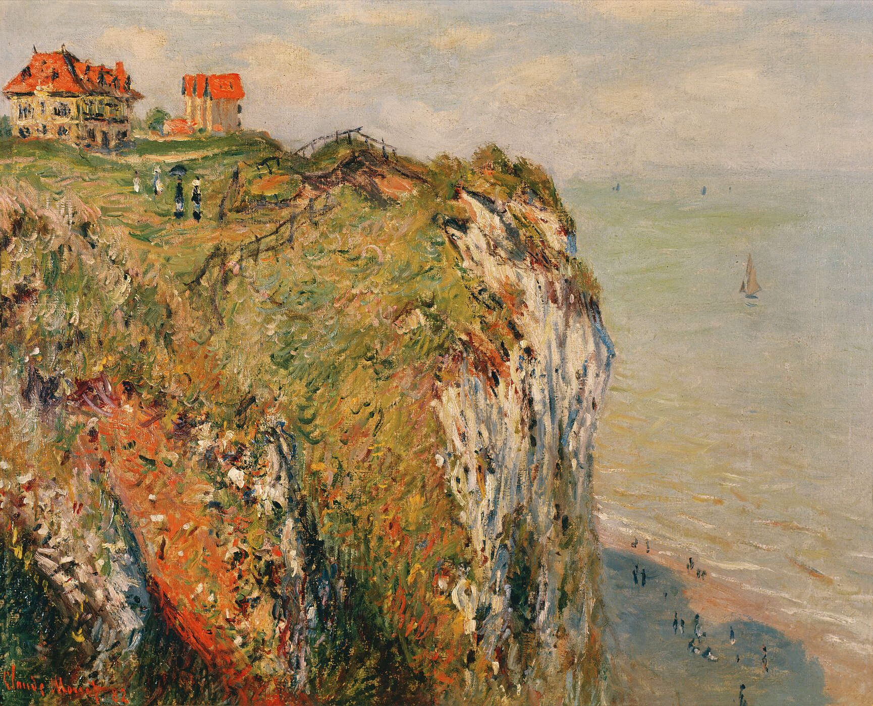 Klippe, Küste, Landschaft, Häuser, Küste/Ufer