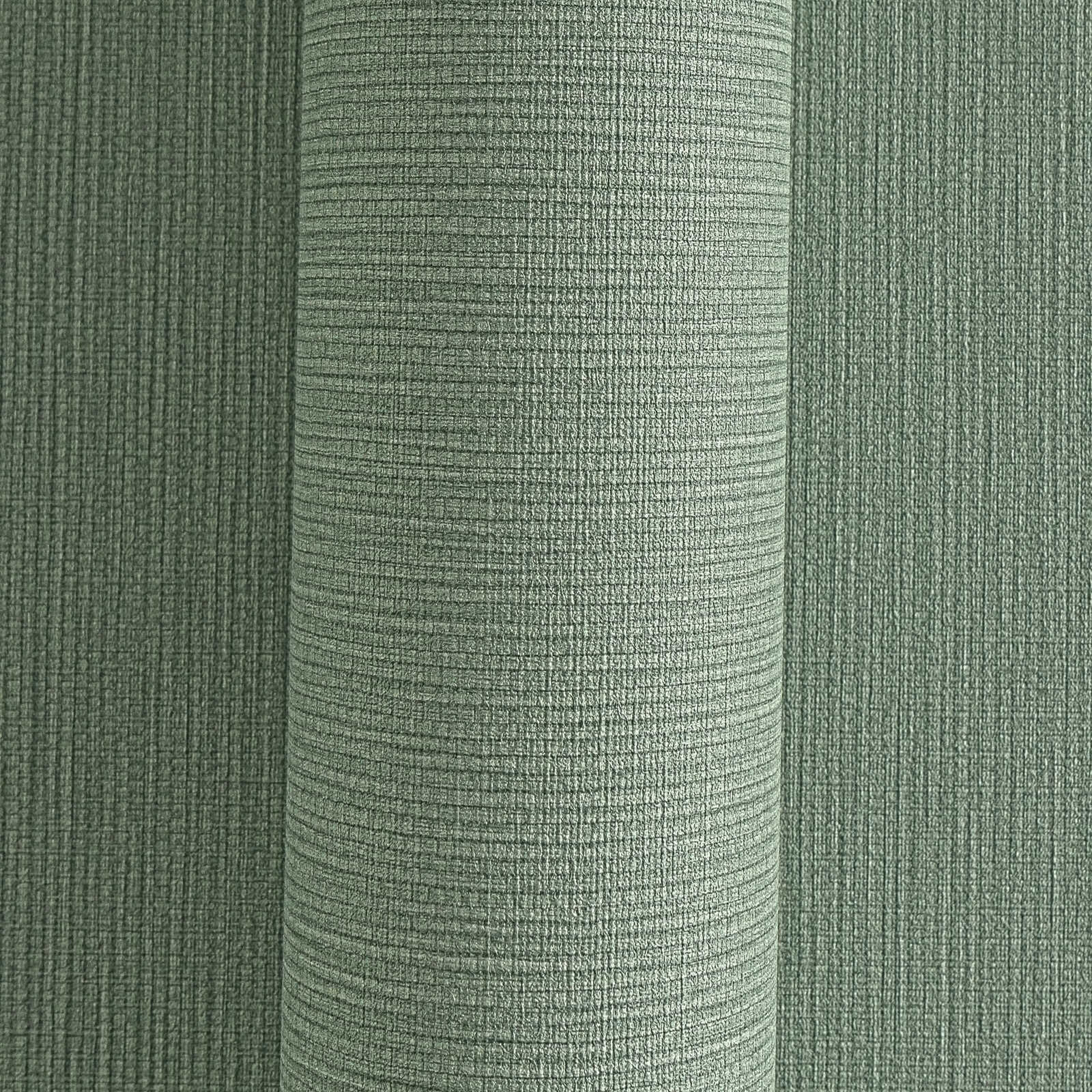             MICHALSKY Vliestapete einfarbig mit Gewebeästhetik – Grün
        
