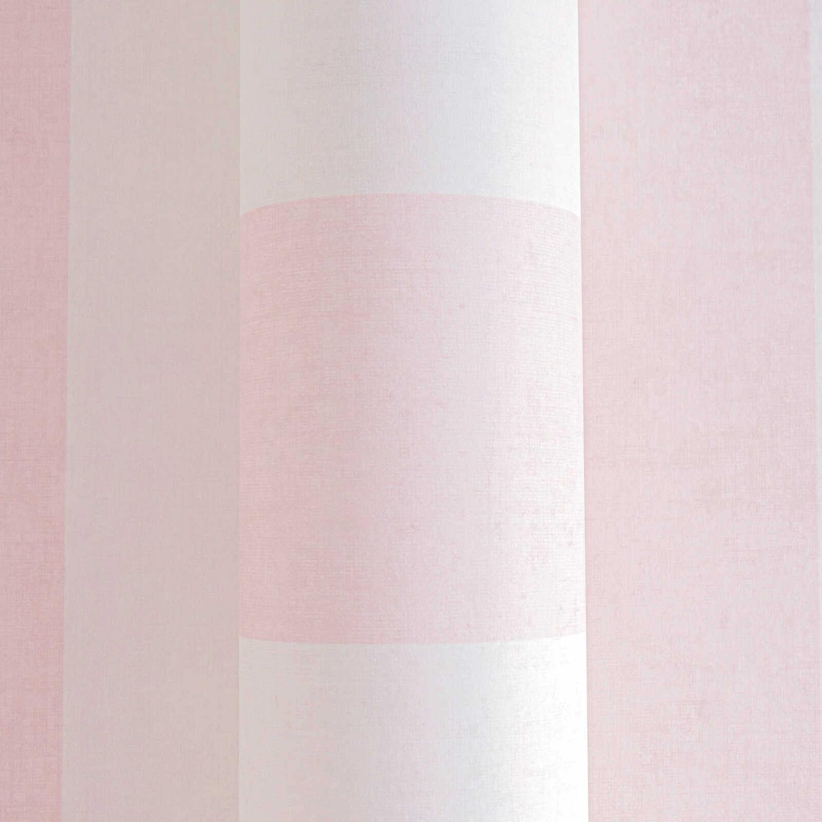             Kinderzimmer Vliestapete Streifenmuster in zarten Pastellfarben für ein romantisches Ambiente – Creme, Rosa
        