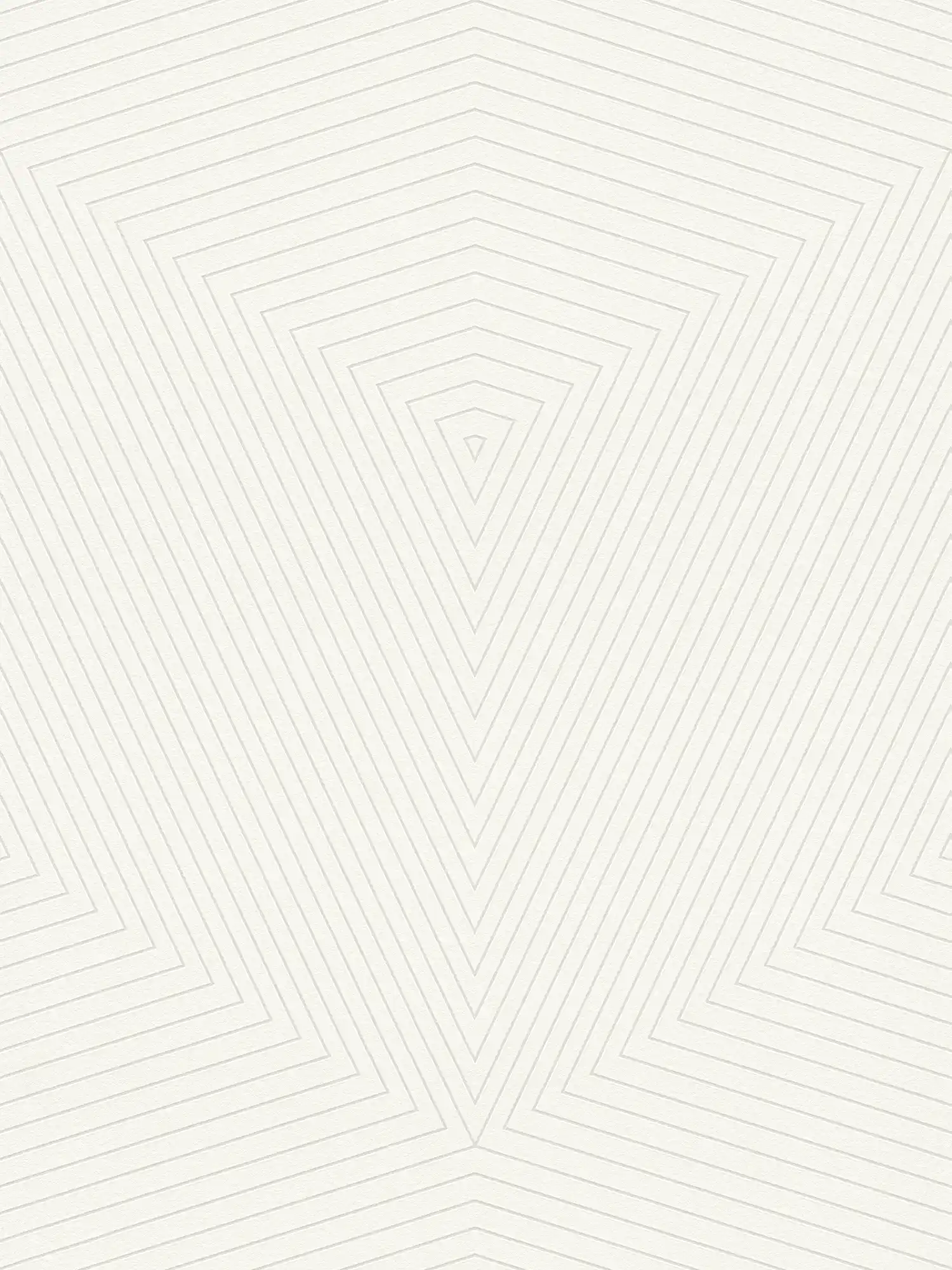         Vliestapete Liniendesign, Rauten & Metallic-Effekt – Creme, Weiß
    