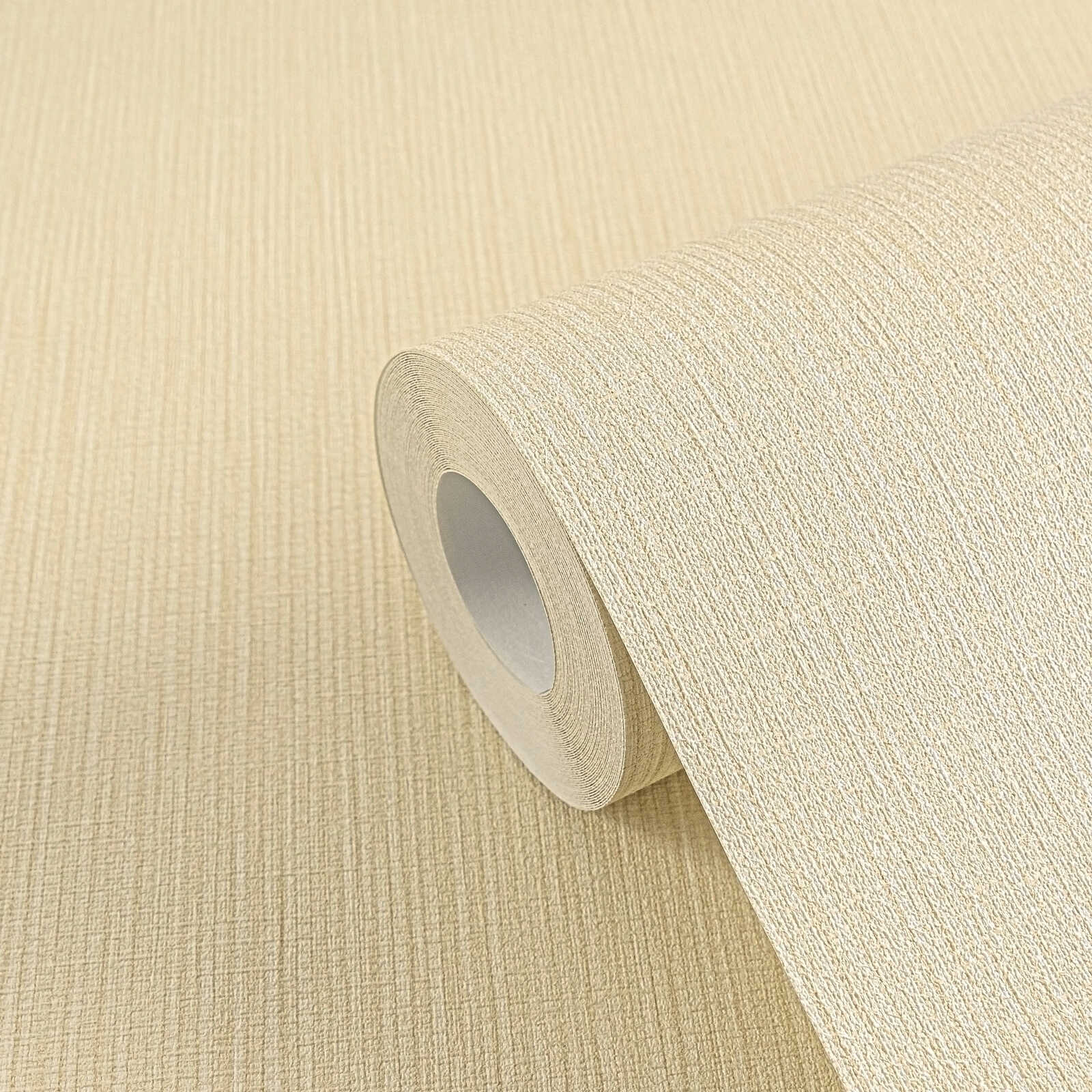             Uni-Vliestapete im Stoffdesign in schlichtem Farbton von MICHALSKY – Beige, Gelb, Gold
        