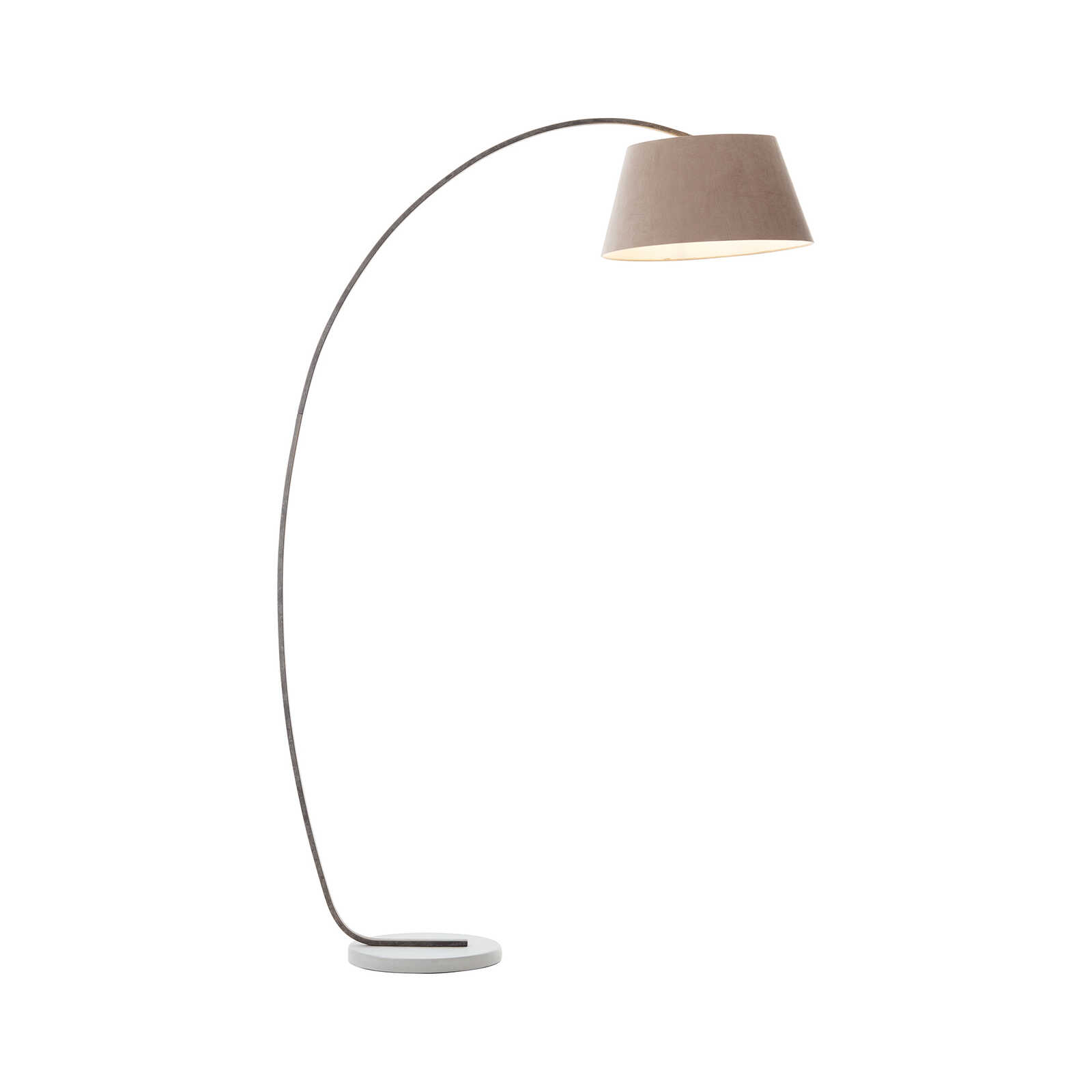         Arched textile floor lamp - Coco - Grey
    