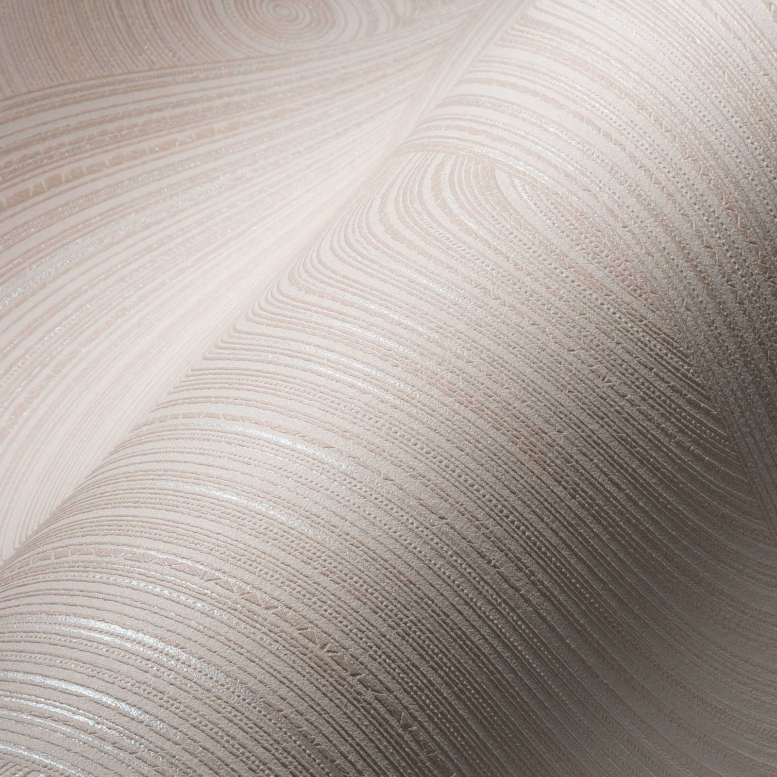             Vliestapete Kreismuster mit Strukturoberfläche – Rosa
        