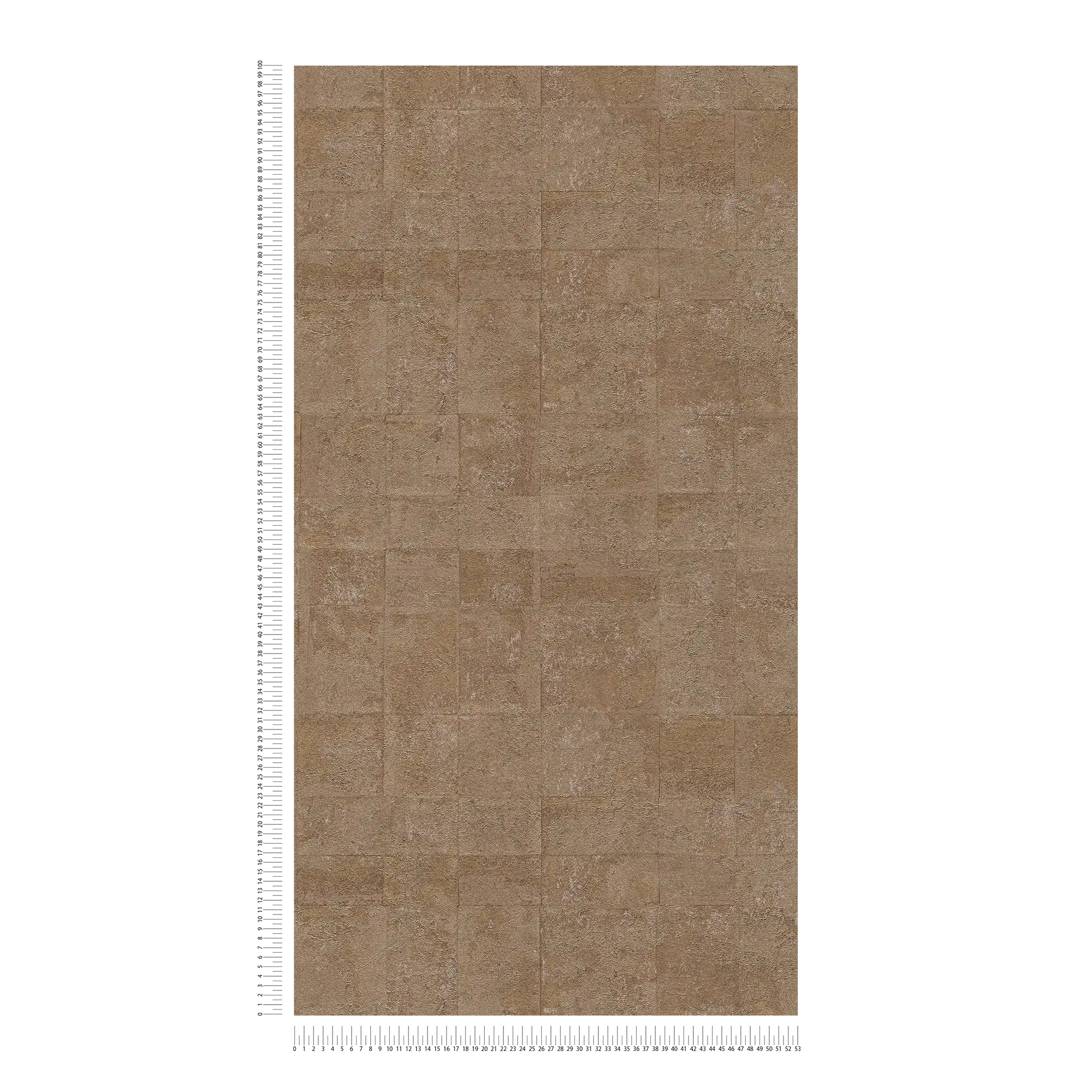             papier peint en papier intissé structuré aspect carrelage avec effet métallisé - or
        
