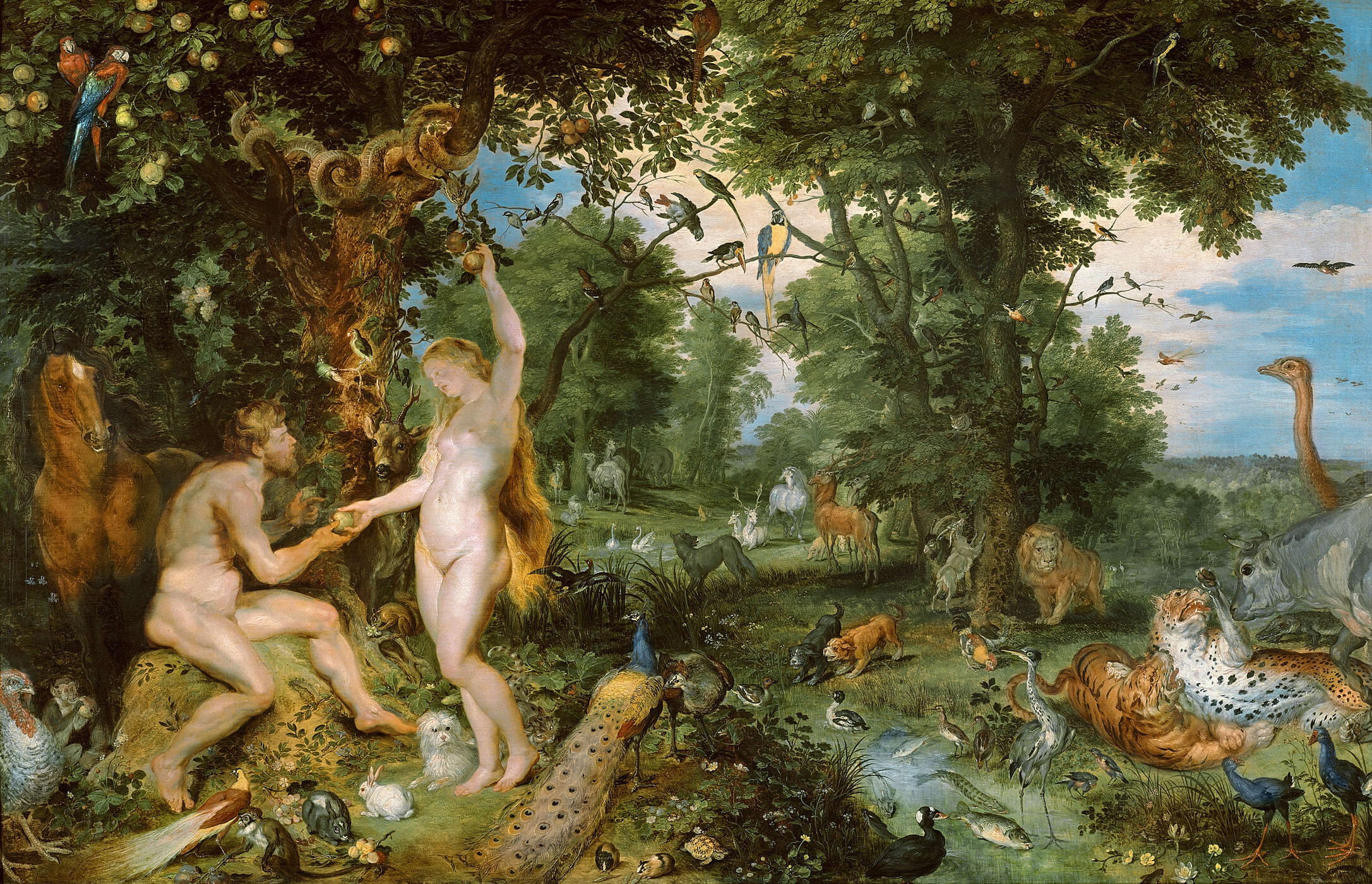 nymphs, mythological, garten, wald, tiere