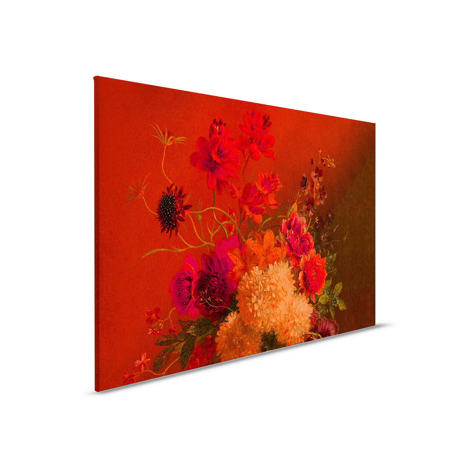         Neon Leinwandbild mit Blumen Stillleben | walls by patel – 0,90 m x 0,60 m
    