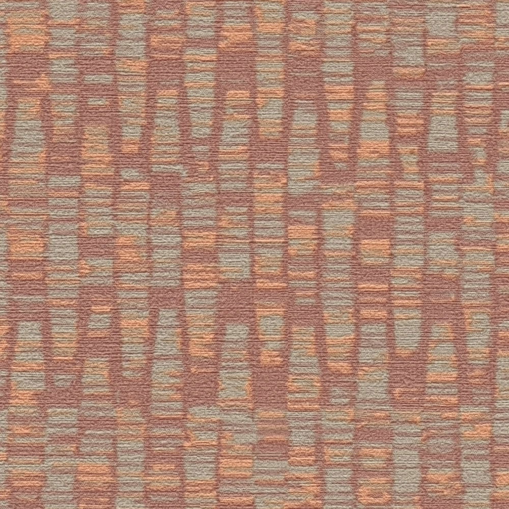             Vliestapete in auffälligen Farben – Rot, Orange, Greige
        