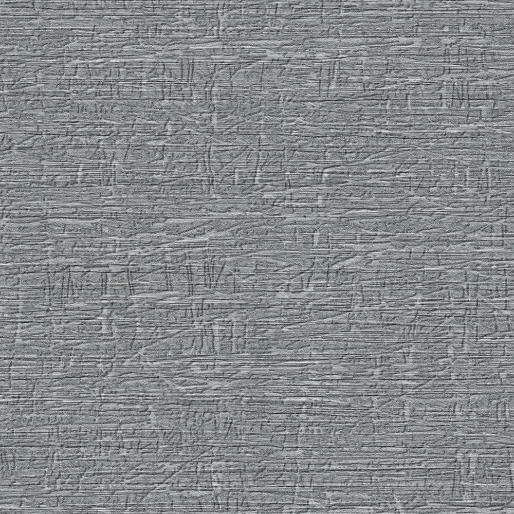             Vliestapete in Textiloptik mit leichter Struktur – Grau
        