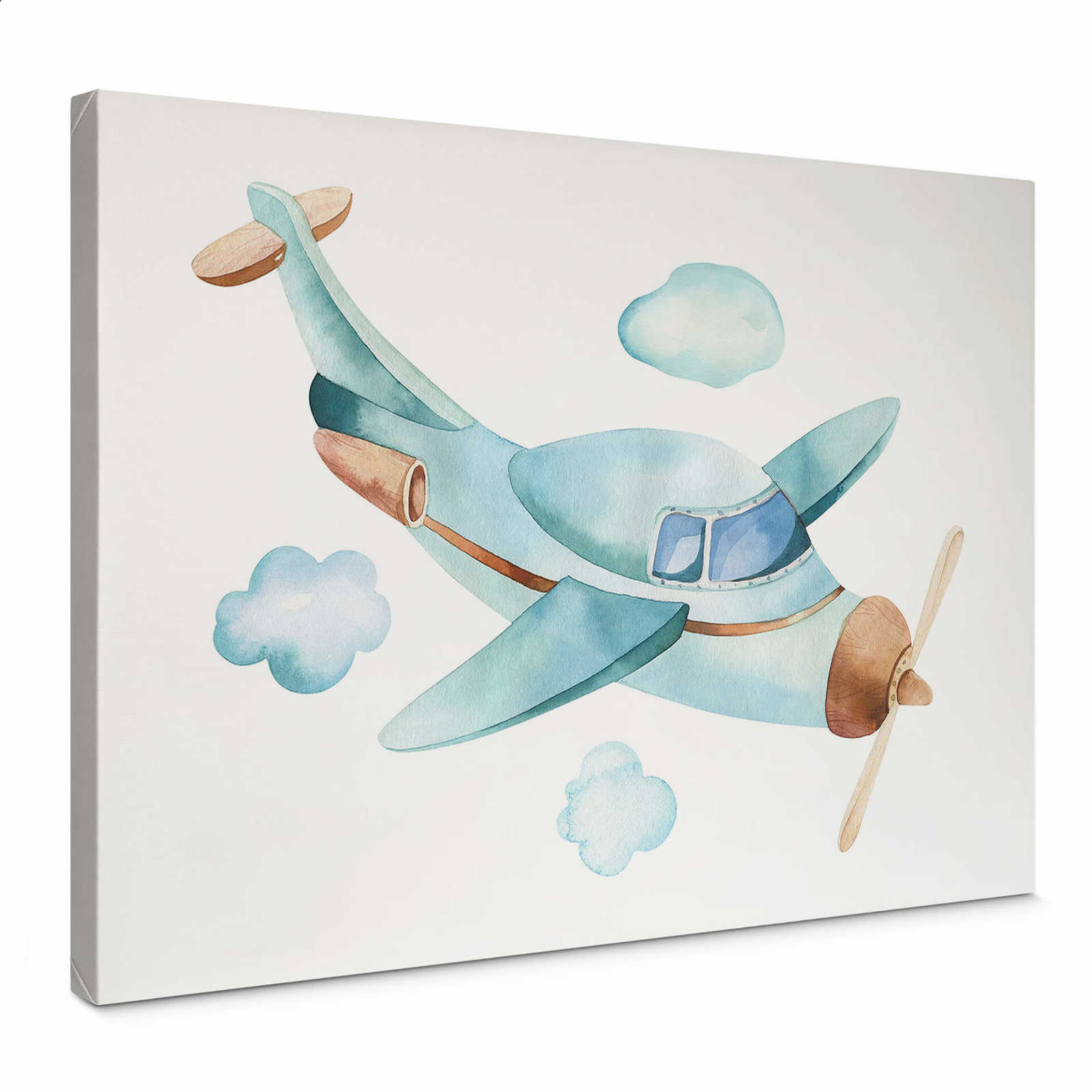         Tableau toile Avion Aquarelle Nuages Ciel de Kvilis - 0,70 m x 0,50 m
    