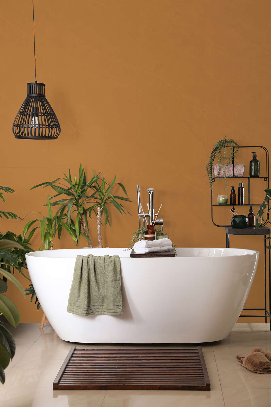 Premium Wandfarbe kräftiges Hellbraun »Beige Orange/Sassy Saffron« NW814 – 1 Liter