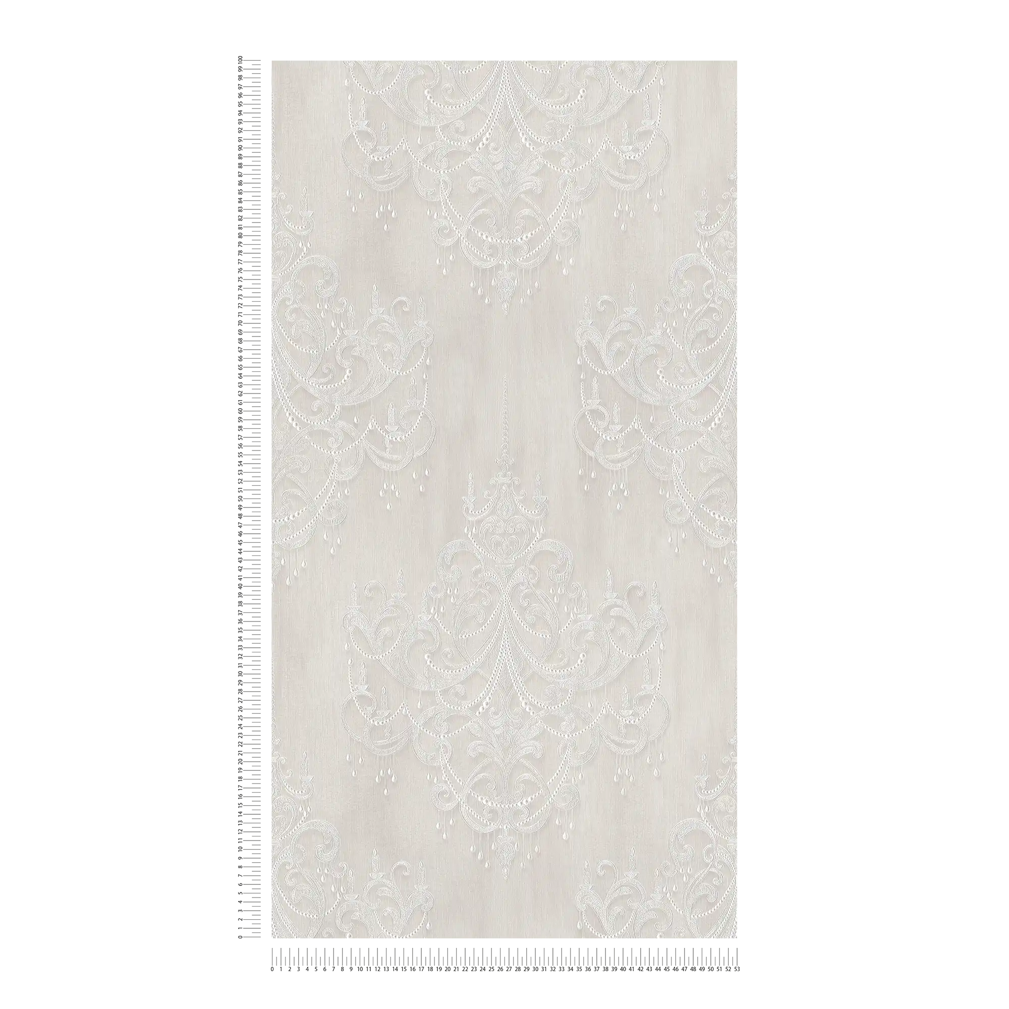 Papierservietten „Ornament Pearl“ – 20 Stück, 25x25 Cm, 3-lagig Geprägt | Perfekte Tischdekoration Für Hochzeit, Weihnachten & Feiern
