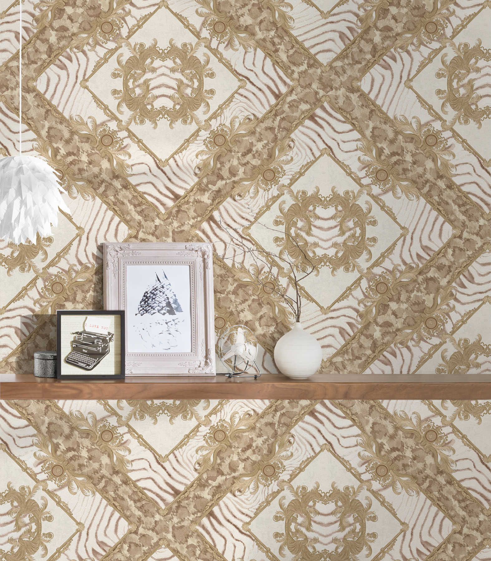             VERSACE Animal Print Tapete Zebra & Leopard – Metallic
        