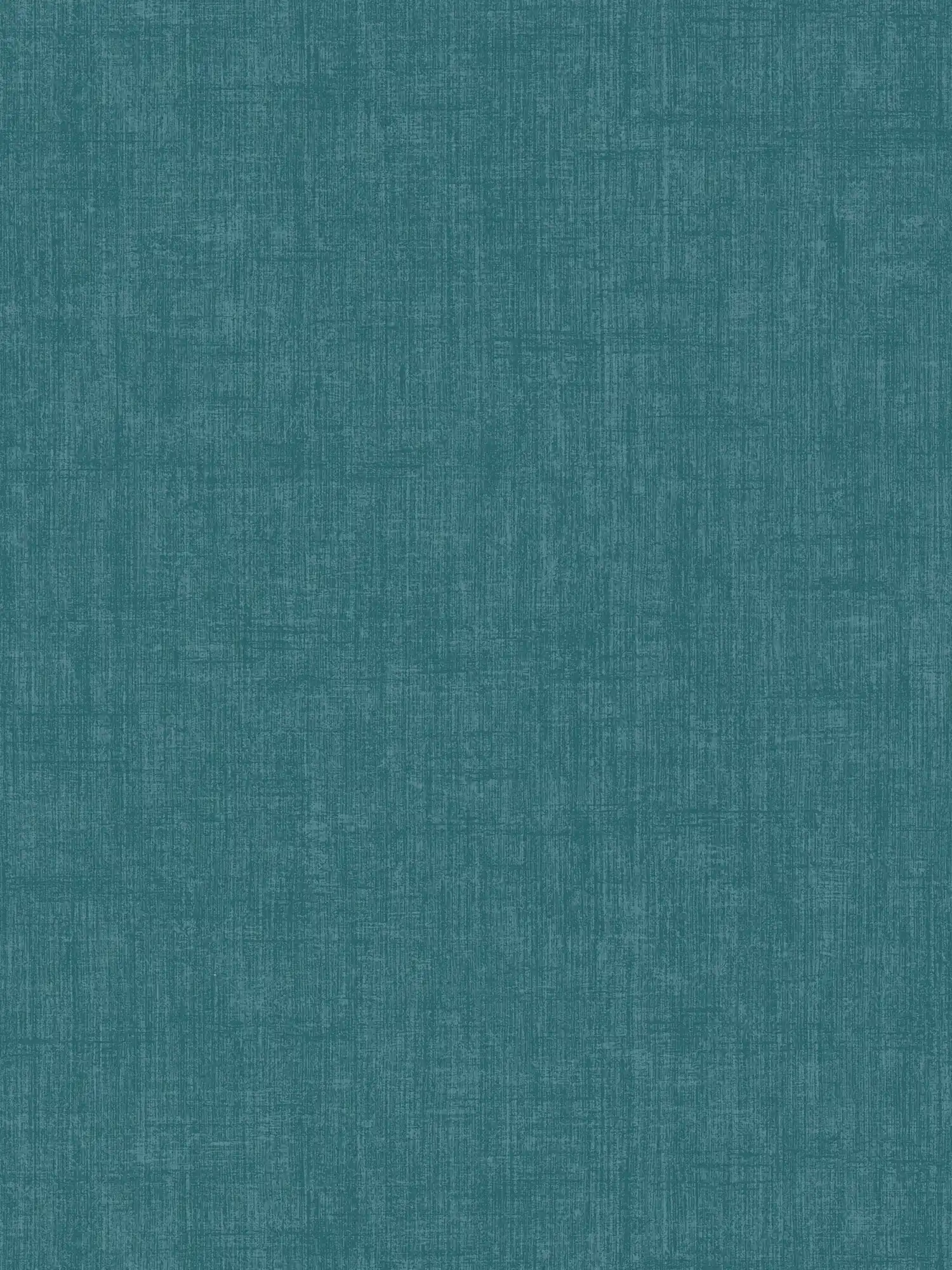 Petrol Tapete Dunkelblau mit Leinenstruktur – Blau
