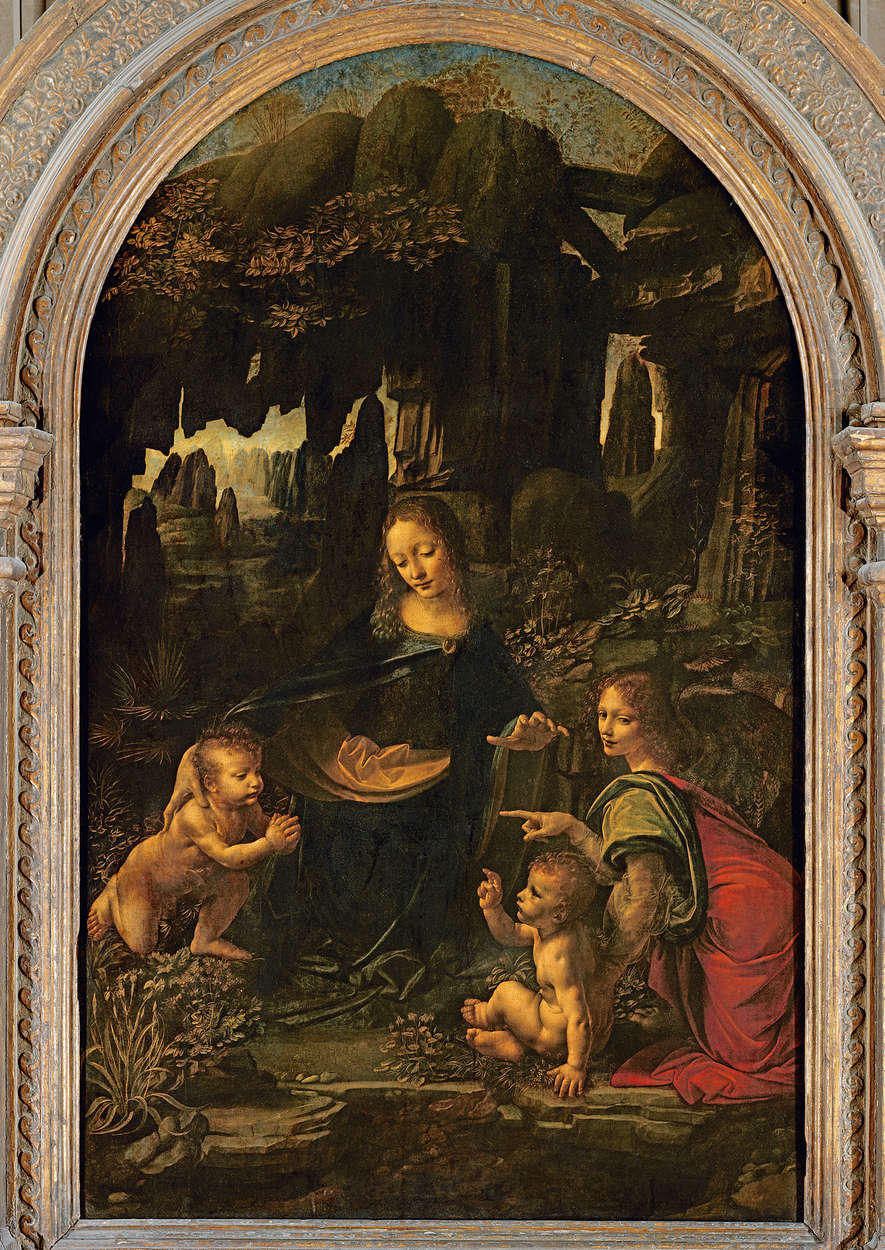             Fototapete 'Madonna auf den Felsen' von Leonardo da Vinci
        