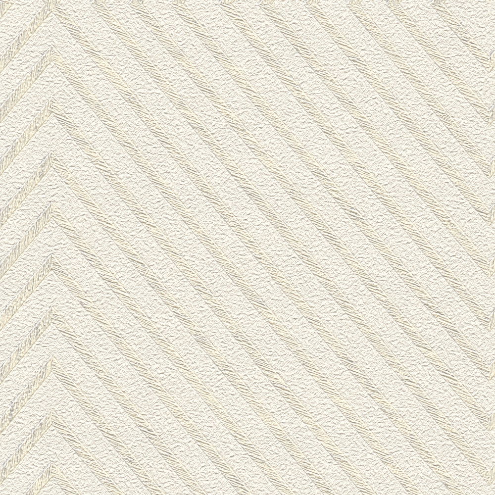             Tapete Grafik-Design, Scandinavian Style – Creme, Metallic
        