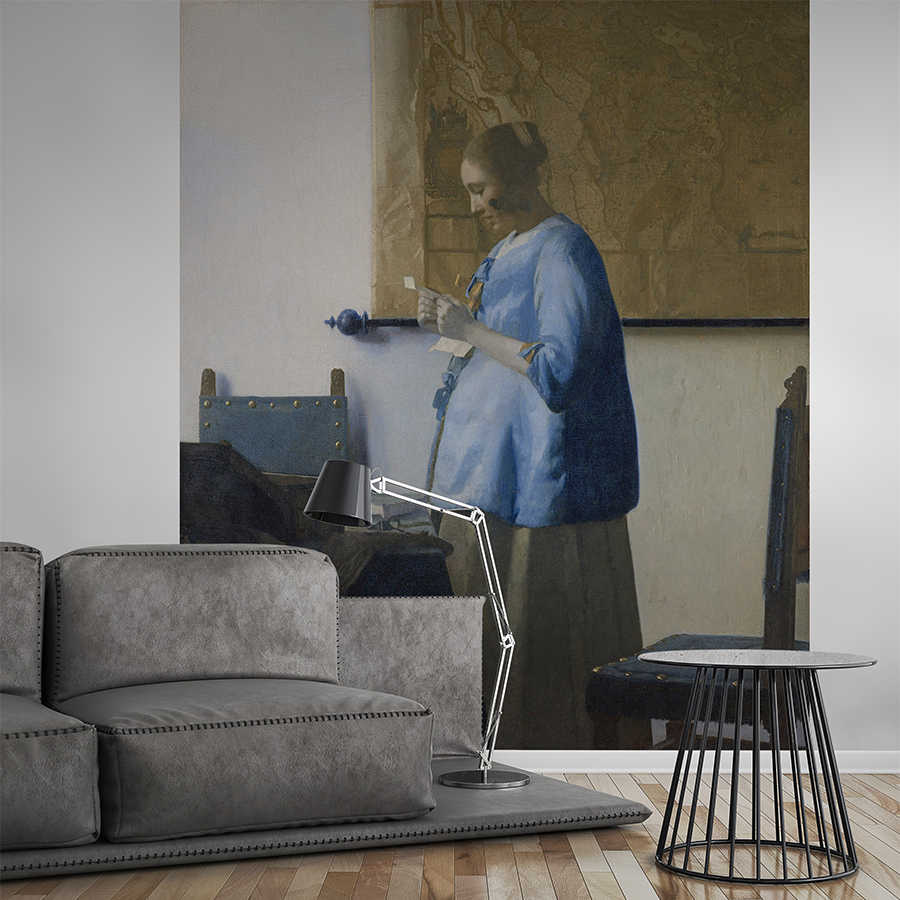         Fototapete 'Frau liest einen Brief' von Jan Vermeer
    