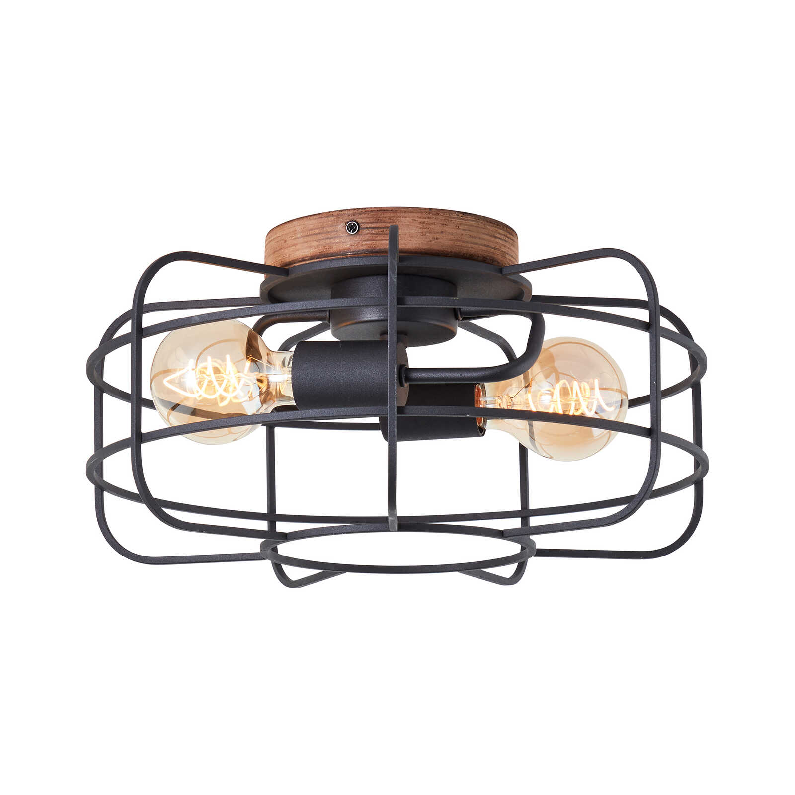         Deckenleuchte aus Holz - Inga 8 – Braun
    