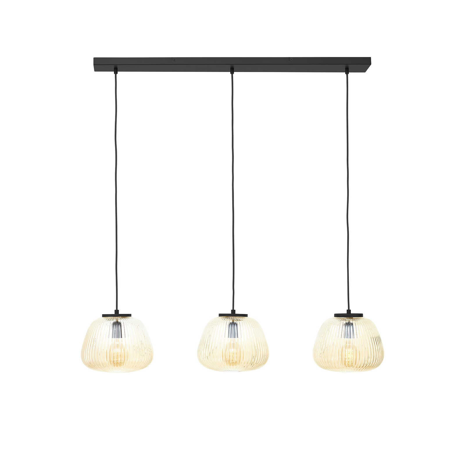 Metal pendant light - Junis 7 - Brown