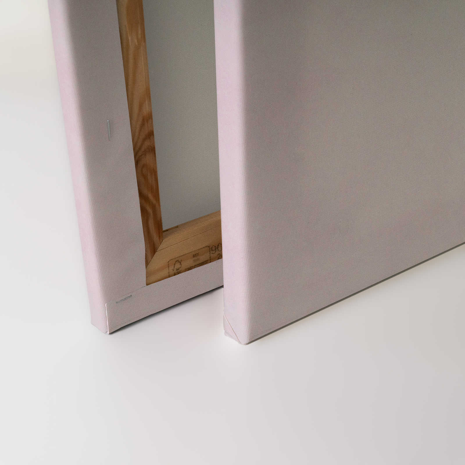             Morning Room 1 - Blumen Leinwandbild Blüten im verblassten Stil – 0,90 m x 0,60 m
        