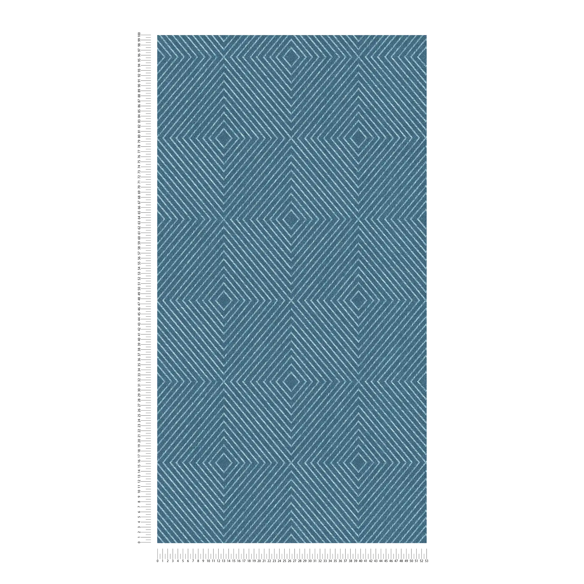             Tapete Grafik-Design, Scandinavian Style – Blau, Silber
        