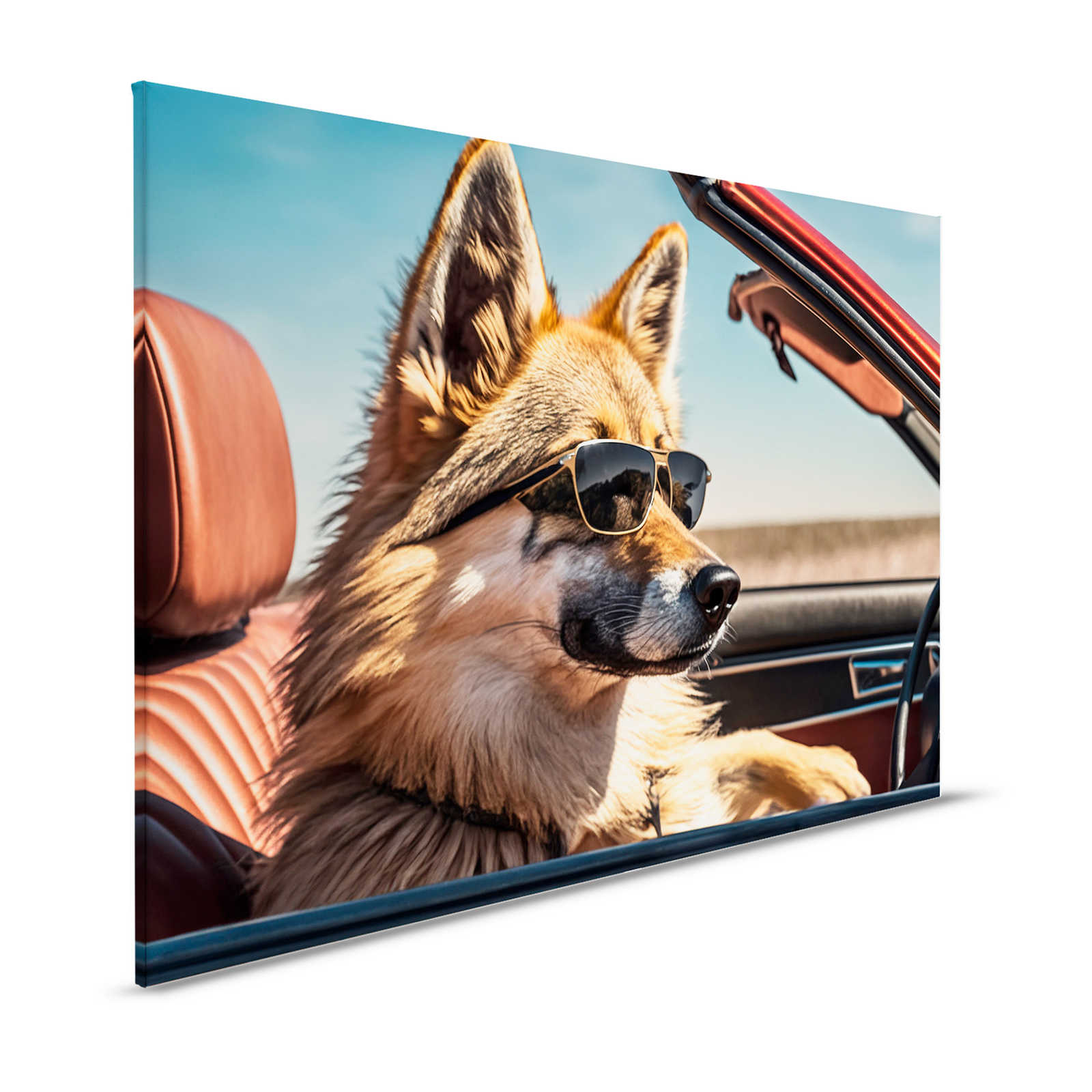         KI canvas schilderij »kruipende wolf« - 120 cm x 80 cm
    