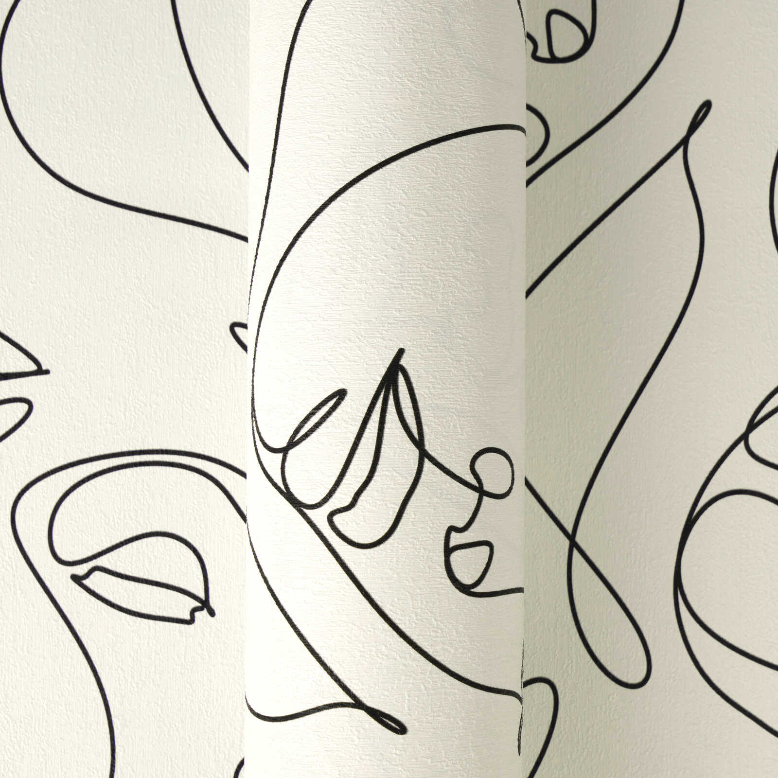 abstrakt, Linienkunst, Wanddekoration, monochrom, Muster