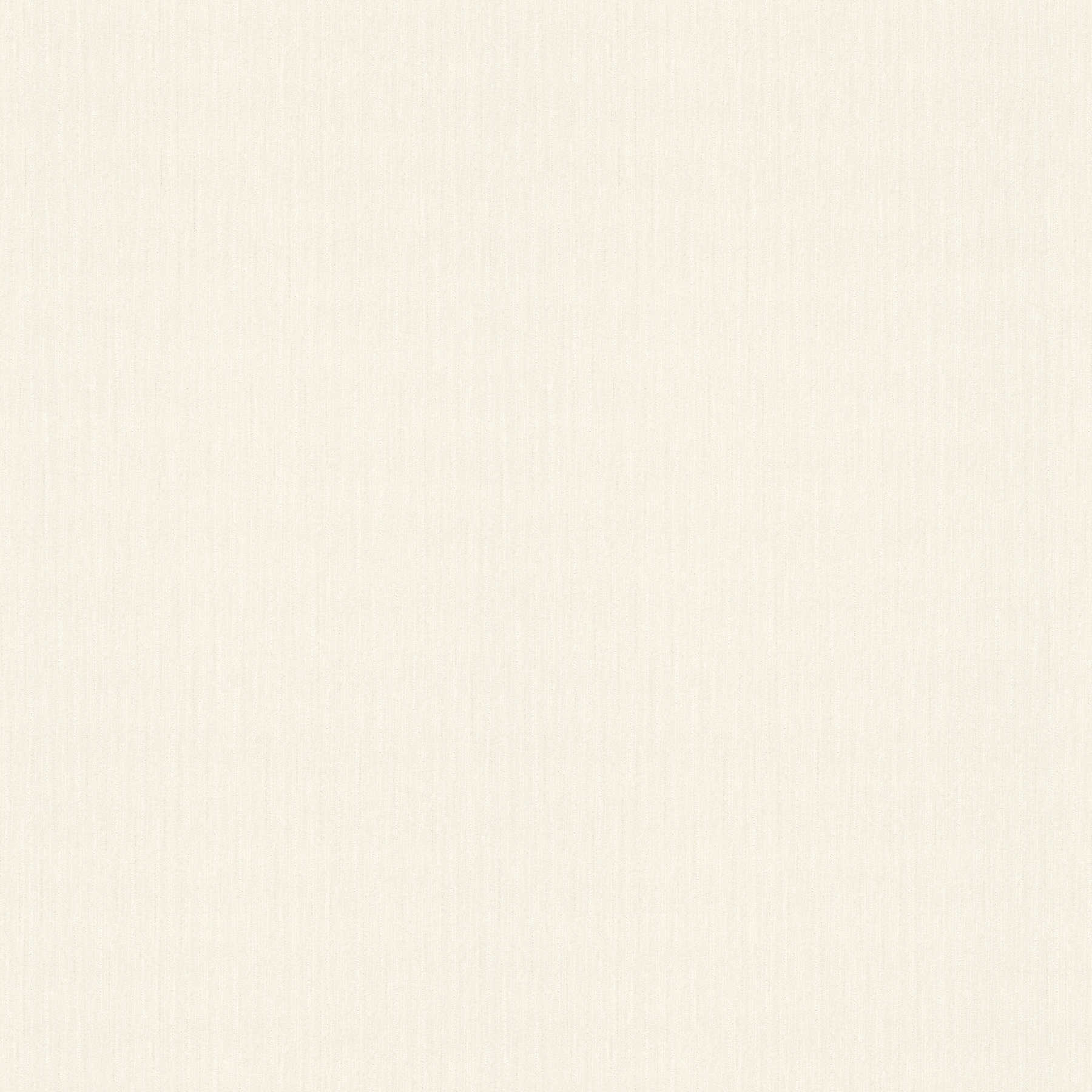 Cremefarbene Unitapete mit Glitzerfäden – Weiß, Creme