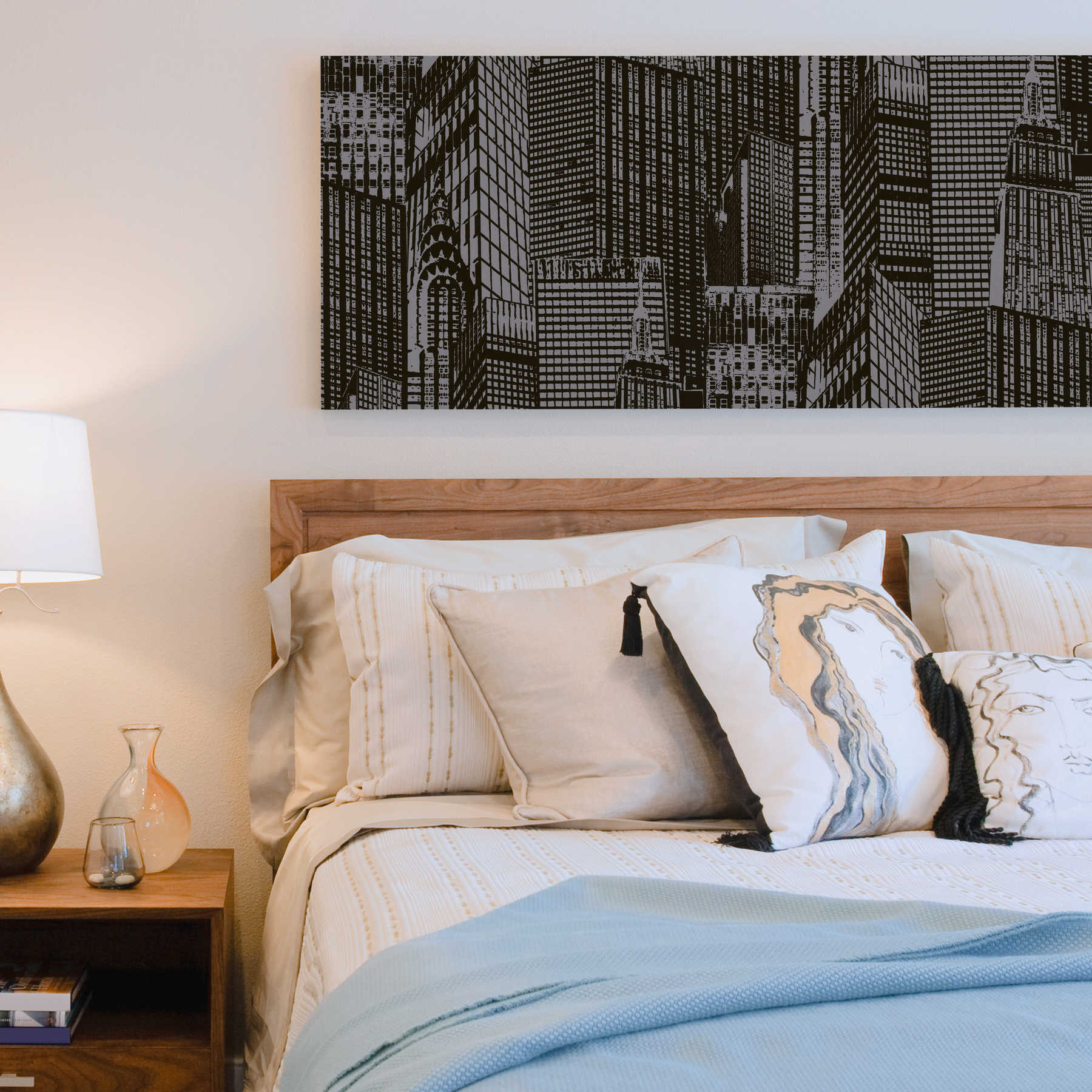 Autocollant Mural Skyline De New York - Déco Moderne Pour Salon, Chambre, Cuisine