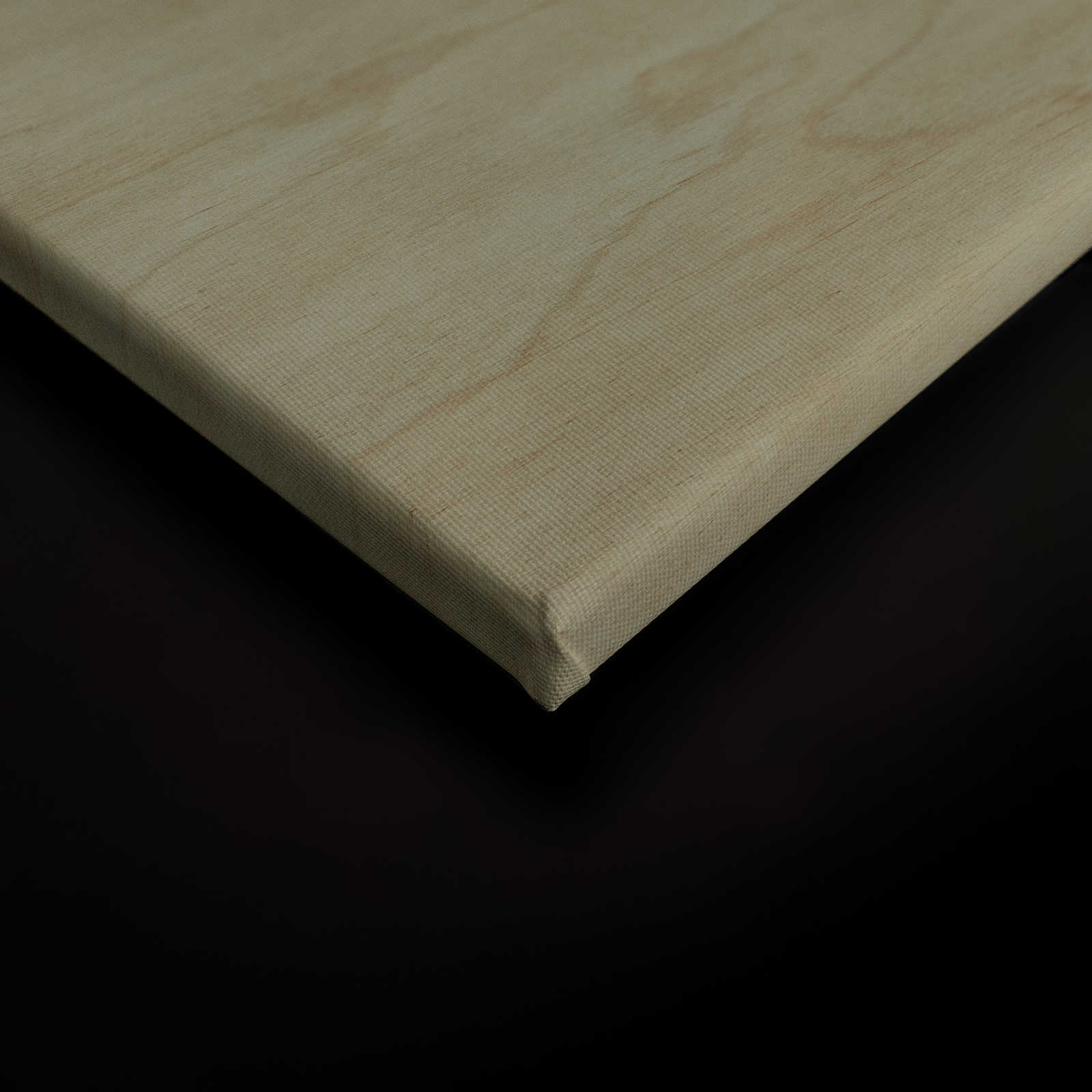             Inaly 2 - Abstraktes, buntes Leinwandbild in Sperrholz Struktur – 0,90 m x 0,60 m
        