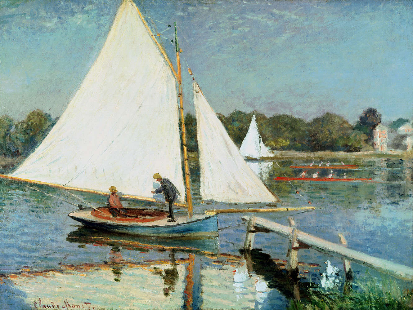 Fototapete 'Segeln bei Argenteuil' von Claude Monet