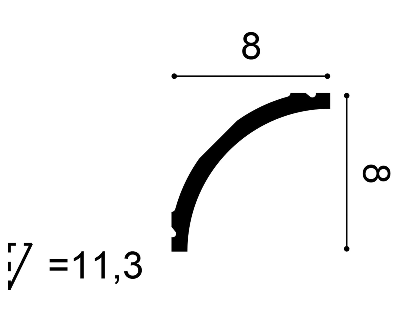             Klassische Stuckleiste Miami – C240
        