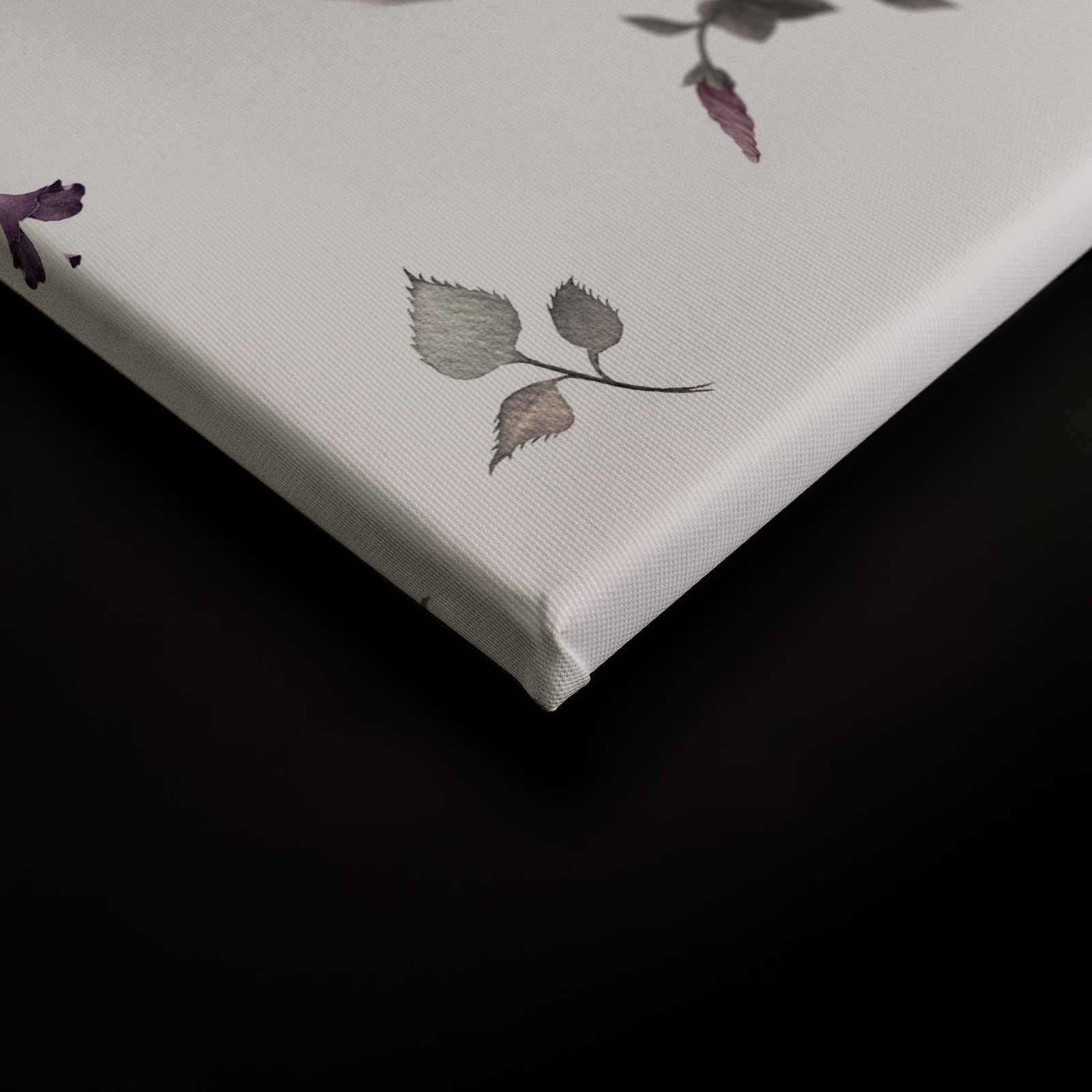             Leinwand romantische Blumen – 0,90 m x 0,60 m
        
