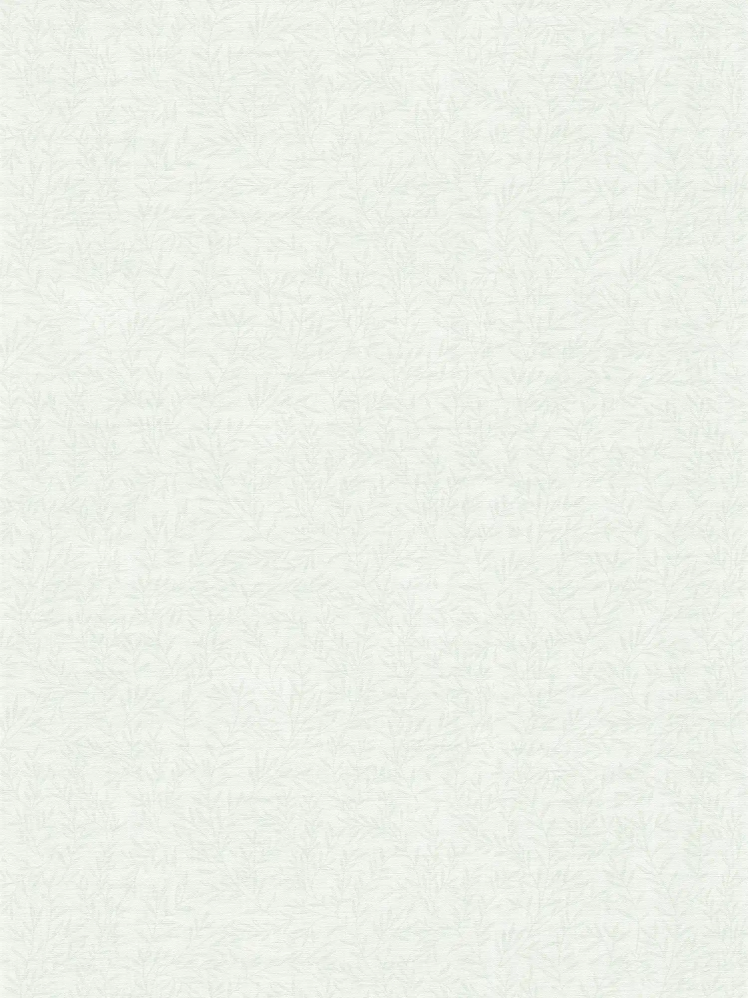             Tapete mit Blätterranken im Landhausstil – Weiß, Grün
        