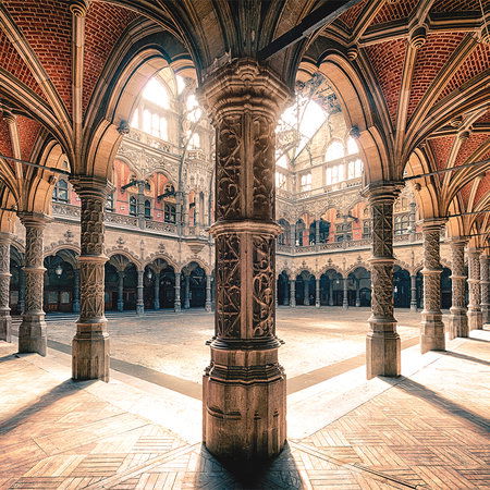         Fototapete Architektur alte Börse mit Gewölbedecke
    