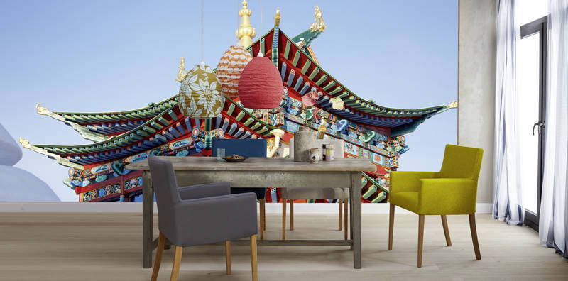             Buddha Tempel – Fototapete asiatische Tempel Pagode
        