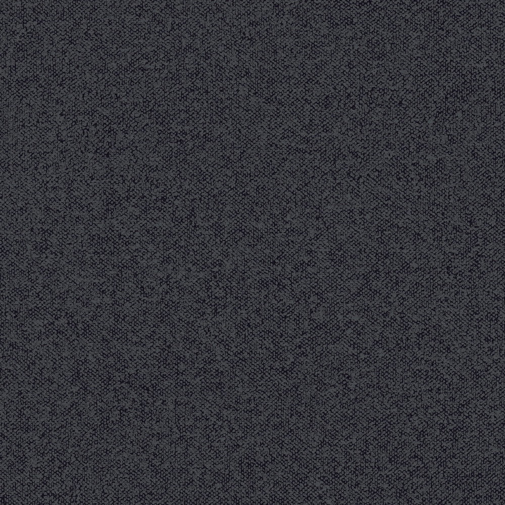             Strukturtapete Uni mit Leinen-Optik – Schwarz, Grau
        