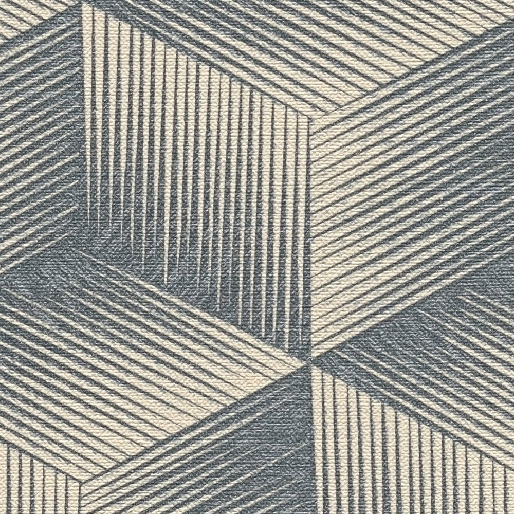 Teppich, Geometrisches Muster, Blau, Streifen, Textur