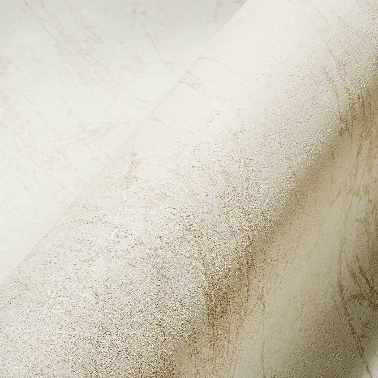             Marmoroptik Tapete in Creme mit Strukturdesign
        