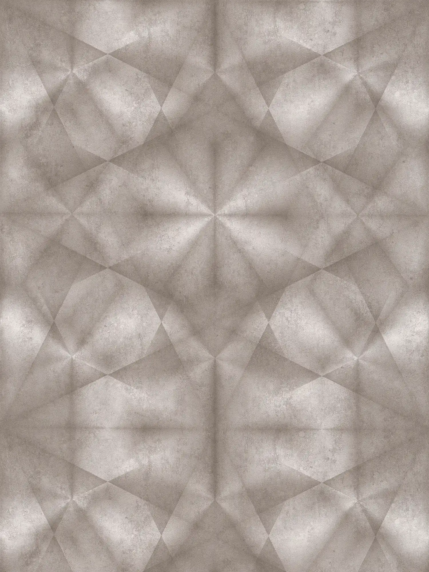         Betonlook behang met facetten look - beige, metallic
    