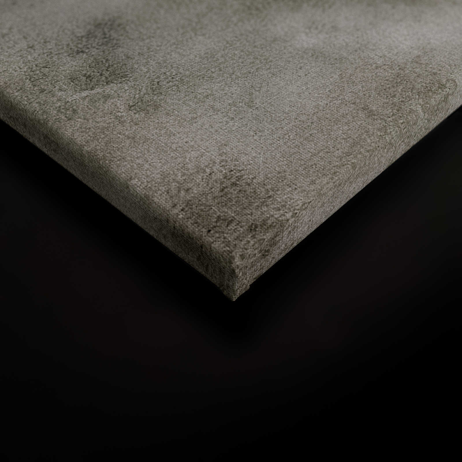             Watercolours 1 - Graues Wasserfarben Leinwandbild in naturleinen Optik – 0,90 m x 0,60 m
        