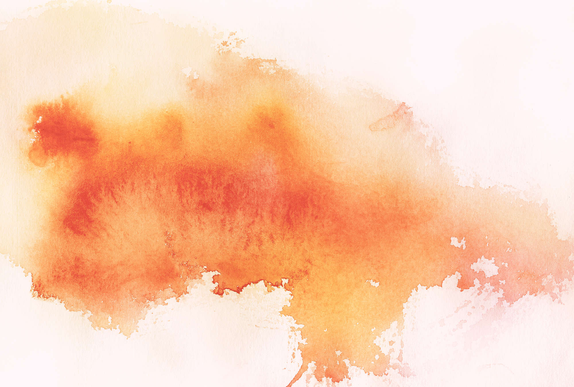 wasserfarbe, orange, malerei, abstrakt, struktur