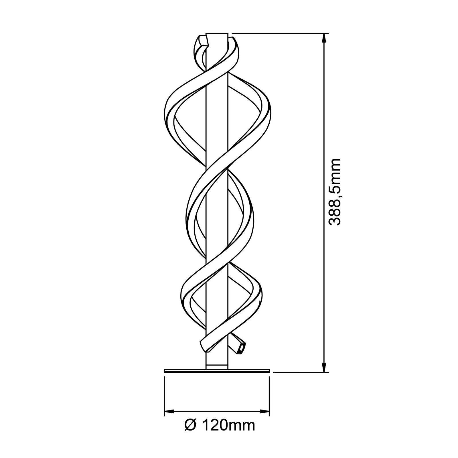             Tischleuchte aus Kunststoff - Alexander 1 – Schwarz
        