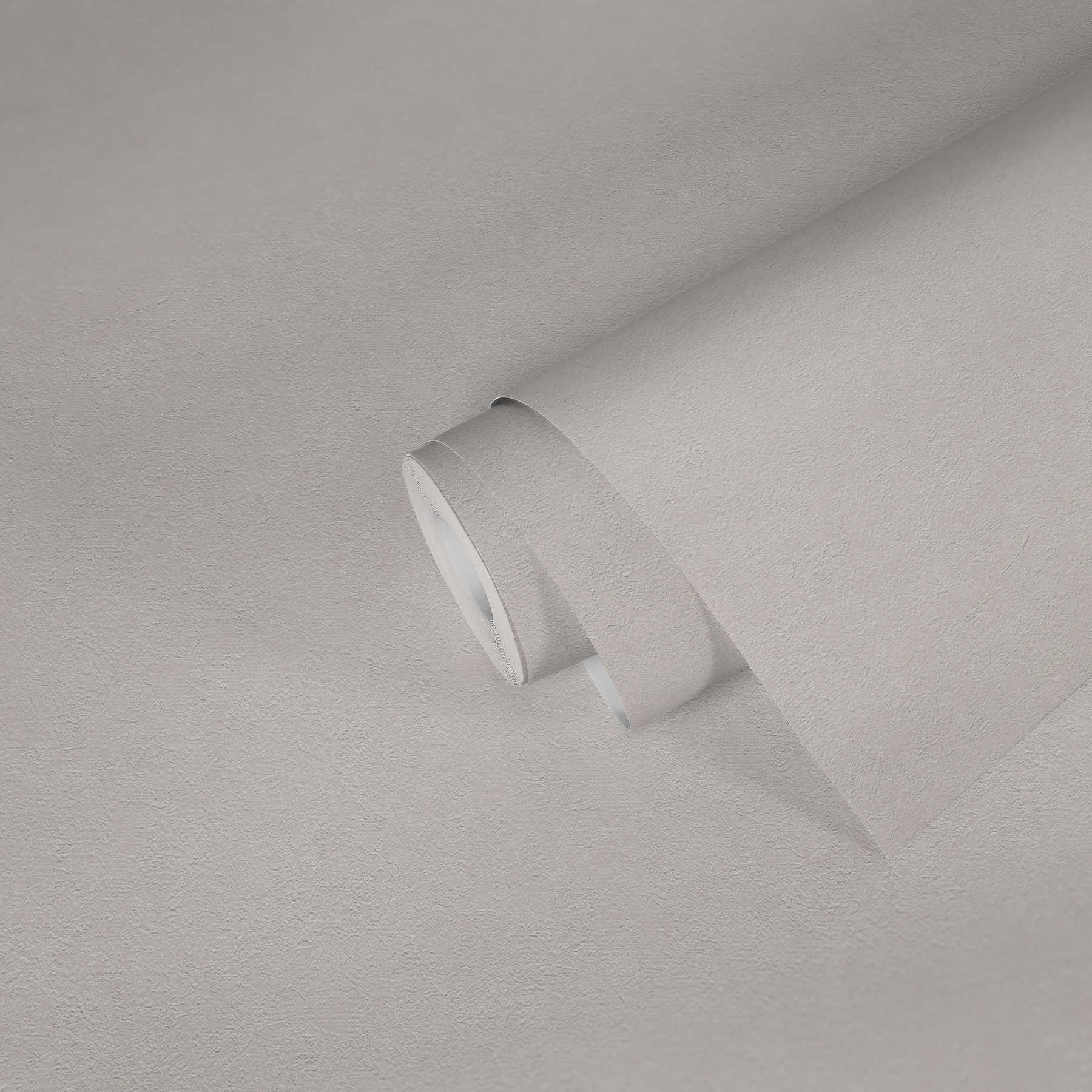             Uni Tapete mit Putzoptik & Farbschraffur – Creme, Weiß
        