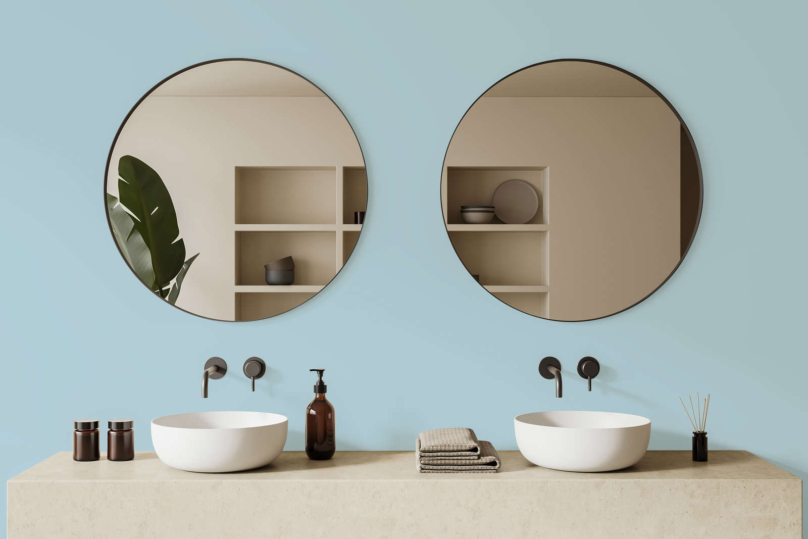             Premium Wandfarbe kühles Hellblau »Blissful Blue« NW301 – 1 Liter
        