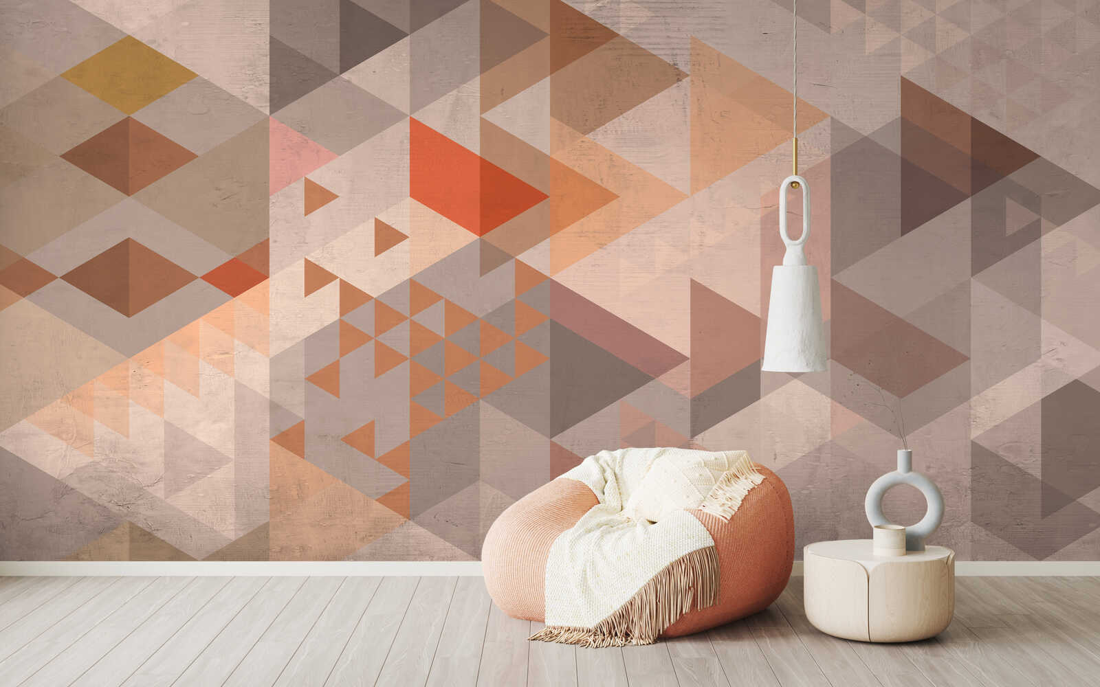 geometrische Muster, Wanddeko, Kissen, Hängelampe, Geometrisches Muster