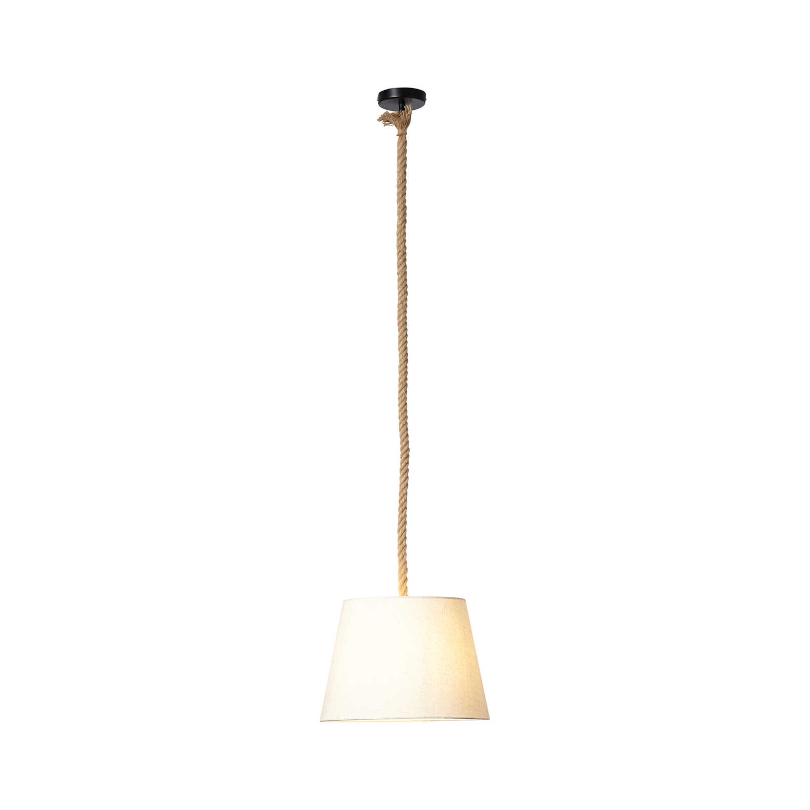 Pendelleuchte aus Textil - Milan 2 – Braun