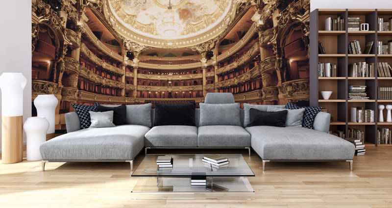             Pariser Oper – Fototapete Oper Panorama Ansicht
        