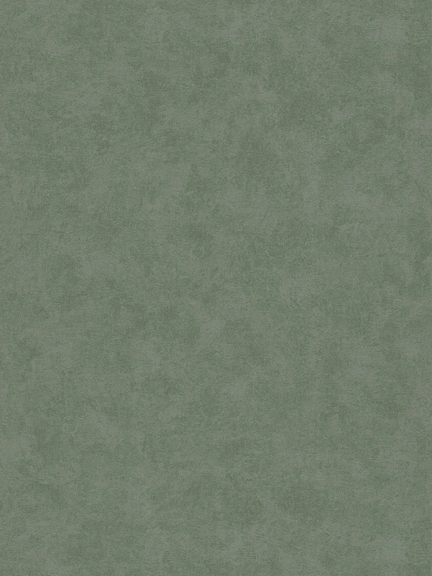 papier peint en papier intissés avec aspect plâtre mat et légère structure - Vert, vert foncé