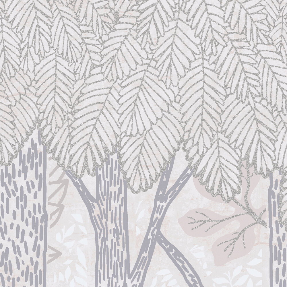             Kinderzimmer Vliestapete Märchenwald mit Waldttieren für eine beruhigende Atmosphäre – Braun, Creme, Weiß
        